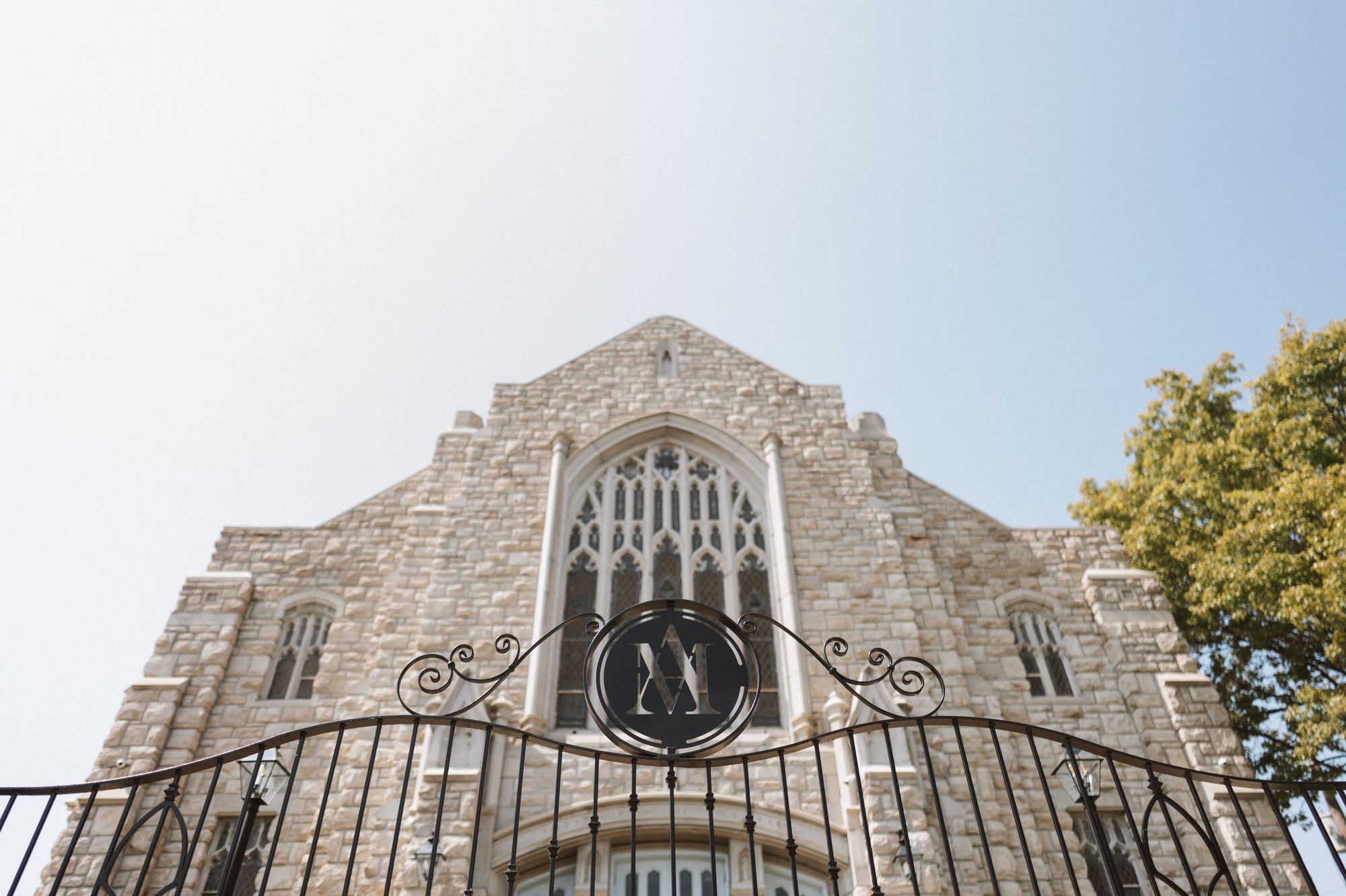 The stone Gothic exterior of Melrose Abbey, Kansas City
